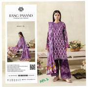 Rang Pasand by Gull Jee - Unstitched Sequins Embroidered Lawn