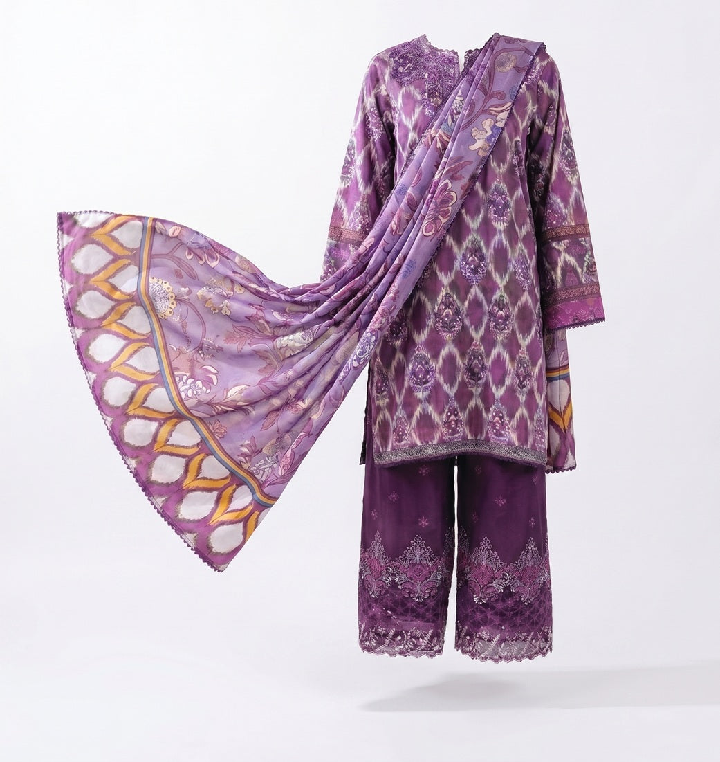 Rang Pasand by Gull Jee - Unstitched Sequins Embroidered Lawn